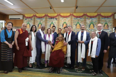DALAI LAMA Full Delegation infogram