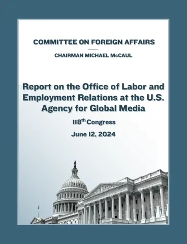 USAGM REPORT COVER PAGE
