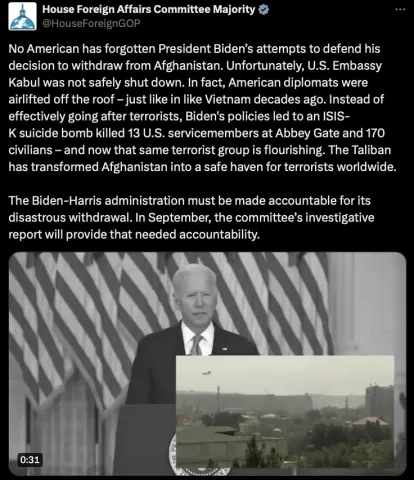 Biden speaking on Afghanistan withdrawal