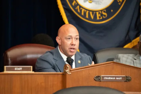 Chairman Mast speaking