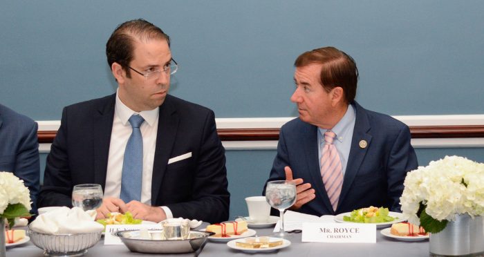 Chairman Royce and Tunisian Head of Government Youssef Chahed Thumbnail