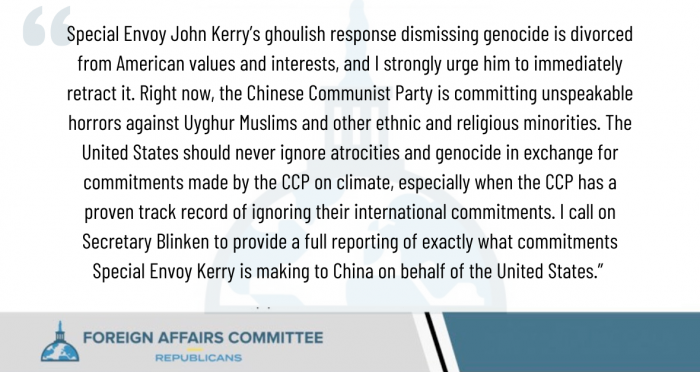 McCaul: Kerry’s “Goulish Response” on Genocide “Divorced from American Values and Interests” Thumbnail