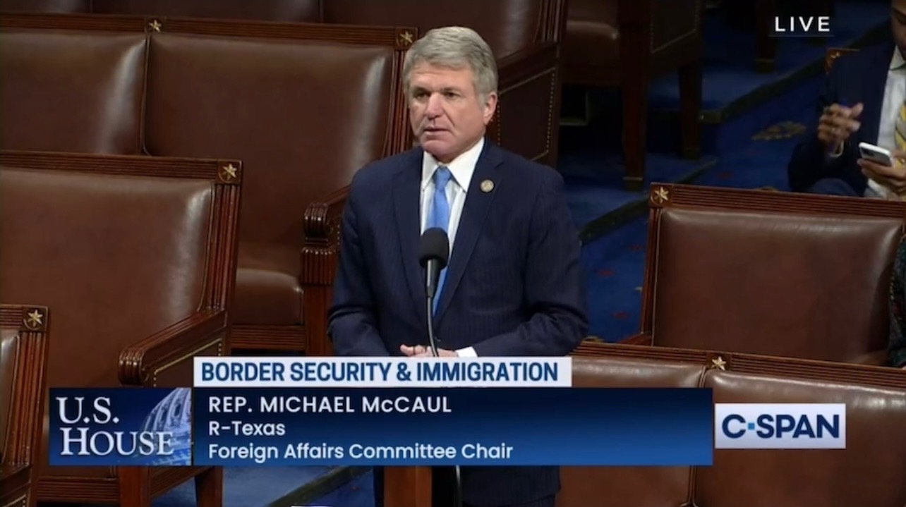 McCaul Speaks on House Floor in Support of Secure the Border Act